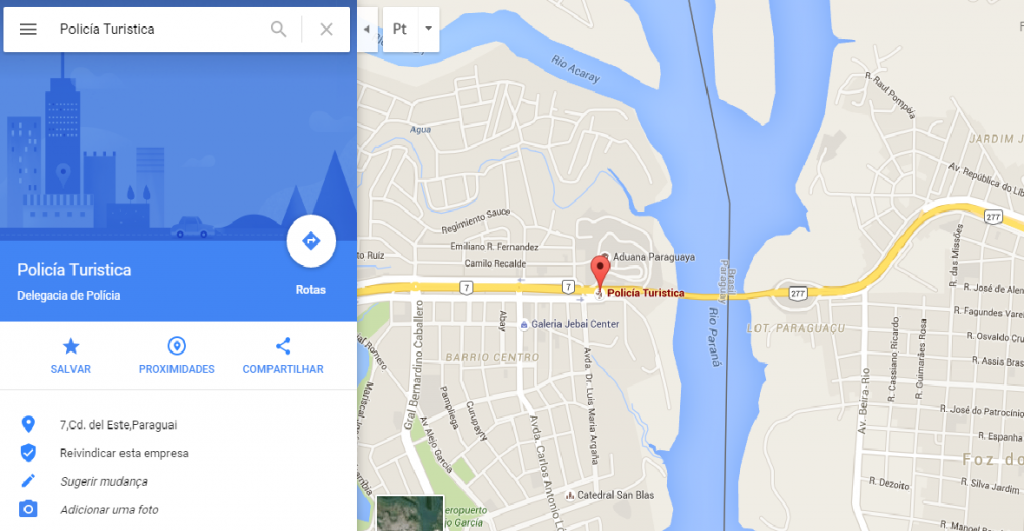 mapa policia