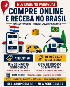 Compras no Paraguai sem viajar: lojas agora entregam no Brasil