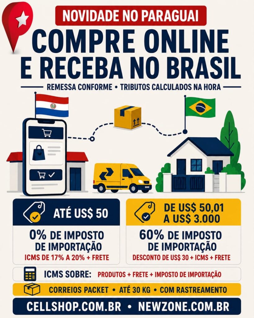 Compre online receba no Brasil